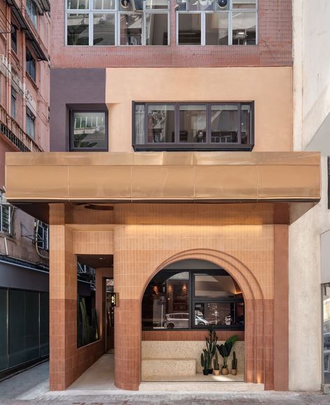 Best of Year Awards: Lot Architects – Interior Design Edward Aesthetic, Coffee Shop Facade, Aesthetic Street Photography, Restaurant Facade, Coffee Shop Concept, Cafe Exterior, Shop Facade, Brick Cladding, Exterior Stairs