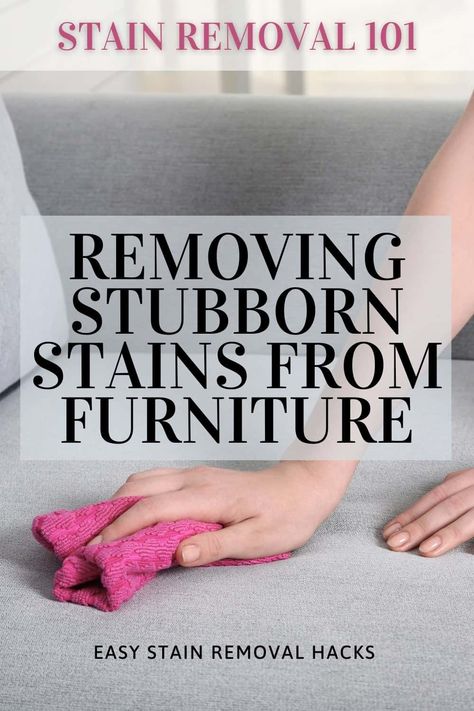 Accidents happen! Are you stuck with a stubborn stain on your furniture? Check out these easy stain removal hacks to remove those pesky stains. #stainremoval #stainremovalhacks Remove Sweat Stains, Remove Yellow Stains, Ink Stain Removal, Chocolate Stains, Dusting Spray, Deep Cleaning Hacks, Staining Furniture, Diy Staining, Accidents Happen