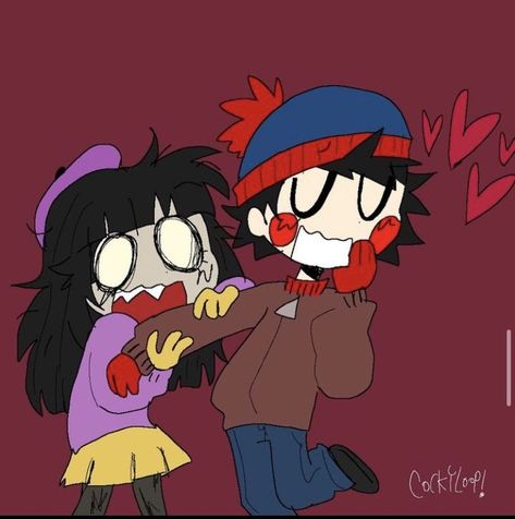 Cockyloop South Park, South Park Mouths, Stendy South Park Fanart, Stendy Fanart, South Park Matching Pfps, South Park Matching Icons, Stendy South Park, Wendy Testaburger, Style South Park