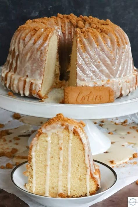 Biscoff Cake | Begin with Butter Biscoff Cake, The Namesake, Biscoff Cookie Butter, Pound Cake Recipes, Home Baking, Homemade Cakes, Bundt Cake, Pound Cake, Cakes And More