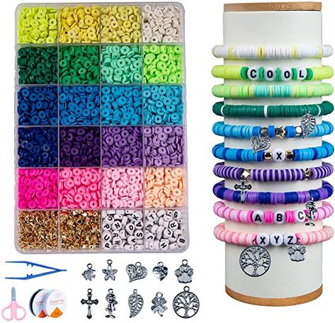 Aesthetic Bracelet, Bracelet Making Kit, Make Your Own Bracelet, Alphabet Beads, Clay Bracelet, Jewelry Making Kit, Bracelet Kits, Bead Kits, Letter Beads