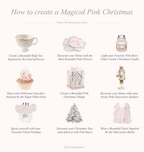 Princess Christmas Aesthetic, Christmas Princess Aesthetic, Pink Winter Princess, Christmas Glow Up, Pink Christmas List, How To Feel Like A Princess, Light Pink Christmas Aesthetic, Wonyoungism Christmas, Winter Princess Aesthetic