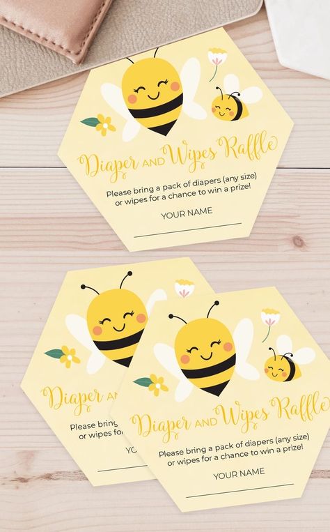 Parents To Bee Baby Shower Ideas, Parents To Bee Baby Shower Party Ideas, Diaper And Wipe Raffle, Mama To Bee Baby Shower Ideas, Diaper Raffle Prize Ideas, Diaper Raffle Prizes Ideas, Wipes Raffle, Parents To Bee, Diaper Raffle Invitation