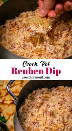 Crockpot Reuben Dip, Hot Reuben Dip, Reuben Dip Recipe, Classic Reuben Sandwich, Reuben Sandwich Classic, Reuben Dip, A Southern Soul, Crockpot Appetizers, Crock Pot Dips