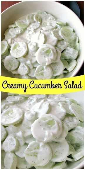 Salad Macaroni, Light Dinners, Salad Kale, Salad Keto, Crazy Kitchen, Resep Salad, Creamy Cucumber Salad, Cucumbers And Onions, Creamy Cucumbers