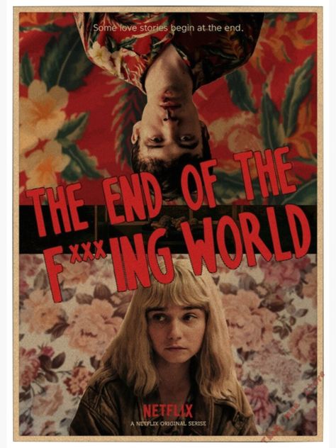 End Of The F World, The F, Tv Recommendations, Jessica Barden, World Poster, Re Design, Netflix Dramas, End Of, Poster Room