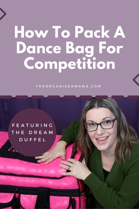 If you have a child (or yourself) in activities that involve multiple costumes, then this is the video for you! I am breaking down all the ways to organize a Dream Duffel for the multiple costumes, shoes, make-up, and more. Things To Keep In Your Dance Bag, What To Keep In Dance Bag, Dance Bag Organization, Functional Duffle Bag With Removable Pouch For On-the-go, Cheap Gym Bag With Multiple Compartments For On-the-go, Dream Duffel, Declutter Your Life, Ways To Organize, Clearing Clutter