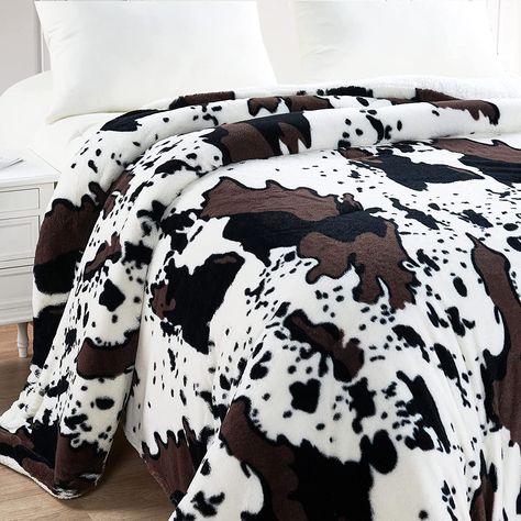 Cow Stuff, Over The Couch, Soft Things, Embroidered Blanket, Faux Fur Throw Blanket, White Throws, Fur Throw Blanket, Bed Throw Blanket, White Cow