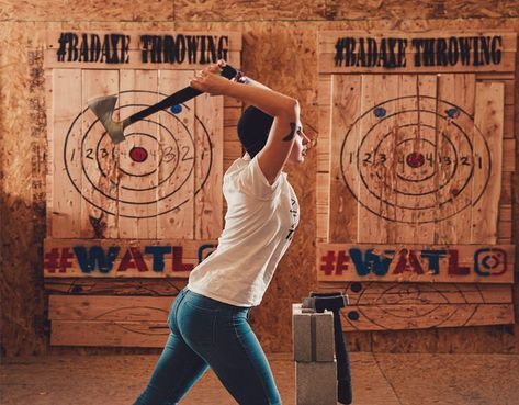 Ax Throwing Aesthetic, Ace Throwing, Spear Throwing, Wooden Target, Hatchet Throwing, Ax Throwing, Temper Tantrum, Shooting Target, Forest Theme Wedding