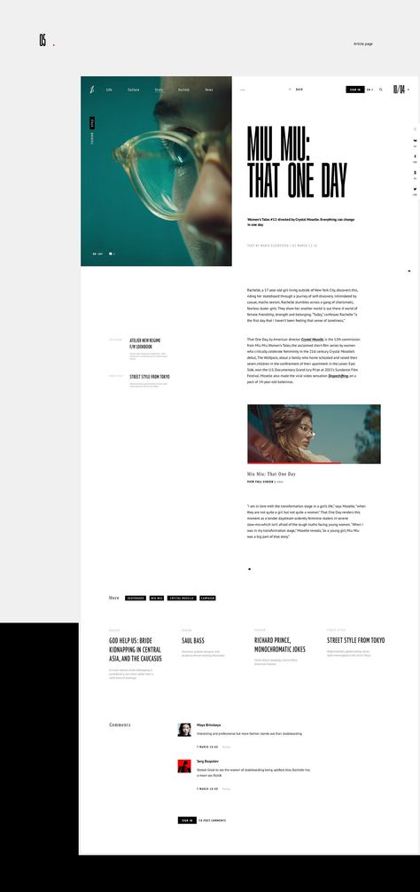 Zugzwang magazine. Online magazine about life, society, culture and style Online Article Layout, Blog Article Layout, Web Article Design, Online Magazine Layout, Reviews Web Design, Online Magazine Design, Blog Article Design, Magazine Website Design, Magazine Style Website