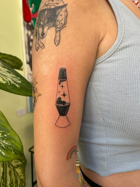 Tattoo Lava Lamp Tattoo, Lamp Tattoo, Tattoos 2023, P Tattoo, Tattoo 2023, Mushroom Tattoos, Tattoo Time, Sharpie Tattoos, Stylish Tattoo