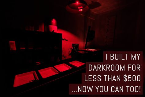 How I built my darkroom for less than $500 At Home Darkroom, Darkroom Aesthetic, Darkroom Sinks, Exposed Ceiling, Dry Basement, Photography Learning, Dark Room Photography, Room Photography, Diy Print