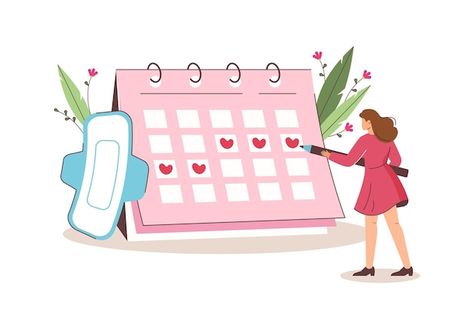 Menstrual Calendar, Period Cravings, Period Box, Feminism Art, Menstrual Period, Background Design Vector, Girly Art Illustrations, Reproductive Health, Book Themes