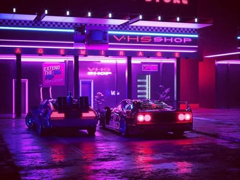 Synthwave Art, Vaporwave Wallpaper, Neon Noir, Vaporwave Art, Jdm Wallpaper, New Retro Wave, Dark Purple Aesthetic, Cyberpunk Aesthetic, Vaporwave Aesthetic