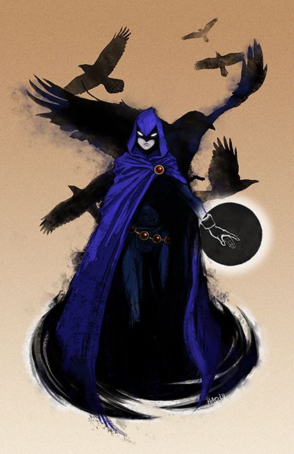 Raven: telekinesis, telepathy, empathy, astral projection, healing (self & others), teleportation, Daughter of a divine demonic powerful monster father, member of the teen titans and young justice, and a powerful hero of earth. Healing Self, Raven Beast Boy, Original Teen Titans, Oh My Goddess, Teen Titan, Raven Teen Titans, Arte Dc Comics, Astral Projection, Lois Lane