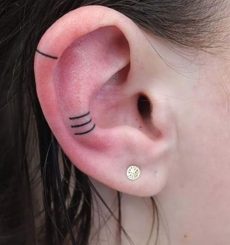 Ear Peircings, Lace Tattoo, Dark Art Tattoo, Hand Tattoos For Guys, Neck Tattoo, Cat Tattoo, Unique Tattoos, Ear Tattoo, Tattoos And Piercings