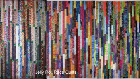 Jelly Roll Race a/k/a Random Plank quilt | Exuberant Color Jelly Roll Race Quilt, Jelly Roll Race, I Have An Idea, Pineapple Quilt, Doc Martin, Quick Quilt, Batik Quilts, String Quilts, Striped Quilt