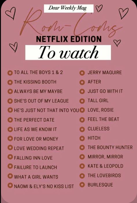 Teen Romance Movies, Netflix Suggestions, Netflix Movie List, Girls Night Movies, Best Teen Movies, Netflix Shows To Watch, Rom Coms, Movies To Watch Teenagers, Movie Hacks