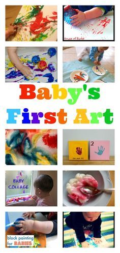 baby play ideas, baby sensory play, ideas for babies who can sit up, 6 month old baby play activities Baby Collage, Infant Classroom, Baby Art Projects, Toddler Play, Toddler Art, Toddler Fun, Baby Sensory, Baby Development, First Art