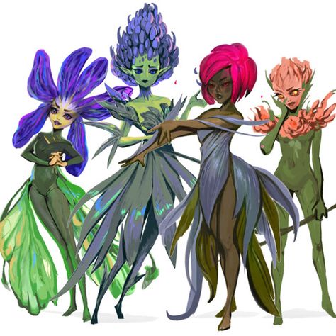 Fairy Anatomy, Plant Person Character, Flower Character Design, Flower Creature, Spider Fairy, Fey Wild, Plant Fairy, Fairy Character, Plant Person