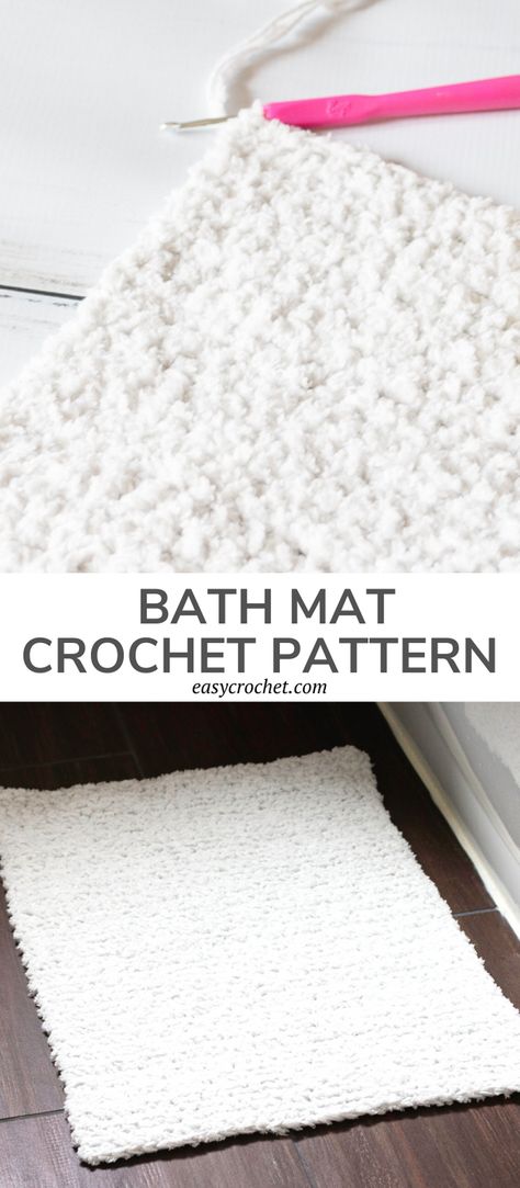 Crochet Bathroom Rug, Easy Crochet Rug, Crochet Bath Mat, Crochet Rug Patterns Free, Crochet Mat, Washcloth Pattern, Crochet Rug Patterns, Crochet Abbreviations, Crochet Kitchen