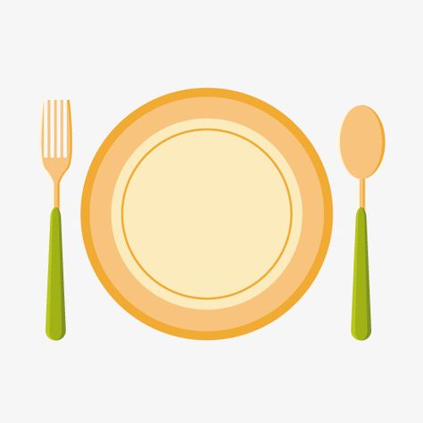 Plate With Spoon And Fork Clipart, Cutlery Drawing, Food Waste Project, Spoon Drawing, Spoon Cartoon, Table Setting Etiquette, Plate Drawing, Plate Template, Plate Png