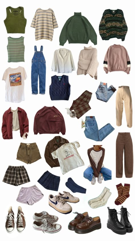 90s Camping Outfit, Granola Cottage Core Aesthetic, Simple Granola Outfits, Gronala Aesthetic Outfit, Europe Backpacking Outfits, Dressy Granola Outfits, Cottagecore Outfits Casual, Grunge Granola Aesthetic, Clothes Granola