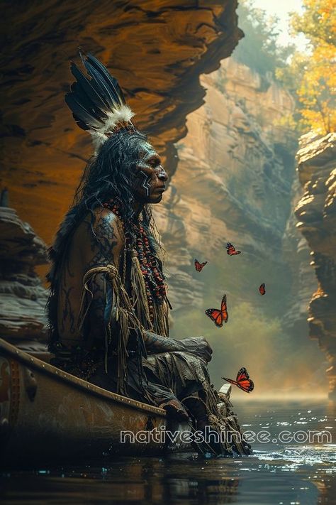 Warrior Paint, Native American Spirituality, Native American Warrior, Native American Artwork, Monarch Butterflies, Spirit World, Native American Heritage, Make Pictures, American Indian Art