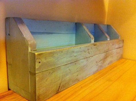 Mail Organizer Countertop, Counter Organizer, Diy Mail, Bookshelf Plans, Counter Organization, Desk Plans, Bed Plans, Mail Organizer, Diy House Projects