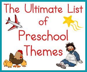 The Ultimate List of Preschool Themes Daycare Themes, Preschool Planning, Preschool Class, Daycare Activities, Preschool Lesson Plans, Tot School, Preschool Themes, Preschool Curriculum, Horror Show