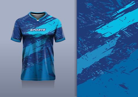 Nimpuna O | Freepik Blue Jersey Design, Sport Jersey Design, Rugby Kit, Jersey Ideas, Sports Uniform, Sports Jersey Design, Sport Jersey, Tee Designs, Polo Shirt Design