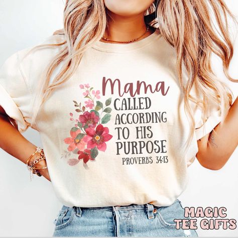 Get ready to be OBSESSED with your comfort colors christian mama shirt. It's the cutest and most trendy way to emit all those faith vibes! This is THE CUTEST Jesus tshirt! Great as a christian mom gift! * Q U I C K * F A C T S * ✺ 100% preshrunk cotton ✺ Wash and dry normally (on cool for best results) * S I Z I N G * ✺ Models are wearing size XL for an oversized look (some photos tee is knotted to the side, but it is sent untied, regular length) ✺ Sizing is unisex so runs like men's, though not overly large ✺ Most women find their typical size works best, since they are meant to fit a touch loose ✺ Size guide and fit is included in the listing photos * S H I P P I N G * T I M E S * ✺ Our items are individually made with love for each of our buyers. Because of this, our processing time is Christian Mom Gifts, Mama Tshirts, Mama Tee, Mama Shirts, Mom Gifts, Mama Shirt, Mom Shirt, Mom Gift, Mom Shirts