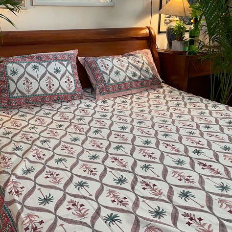 Mughal Motif Sanganeri Block Print cotton bedsheet. Two pillow covers included. Shop at www.houseofbonedi.com Price: 1950/- Shipping included . . . #houseofbonedi #cottonbedsheet #whitebedsheet #homedecor #cotton #blockprintbedsheet #handmade #design #bedroomdecor #indianddesign #bedroomdecor White Bed Sheets, Cotton Bedsheets, Handmade Design, Bed Sheets, Block Print, Printed Cotton, Bedroom Decor, Pillow Covers, Saree