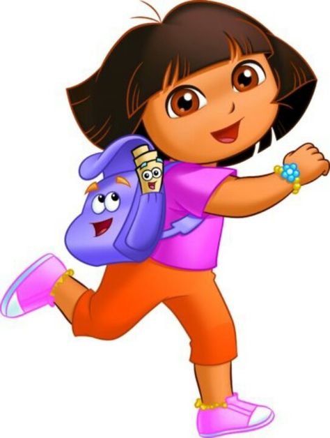 Explorer Illustration, Dora Photos, Dora Drawing, Cartoon Drawing Images, Dora Cartoon, School Wall Art Ideas, Dora Diego, Unicorn Cupcakes Toppers, Dora And Friends