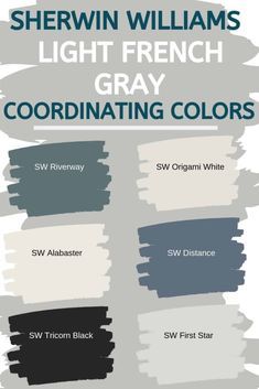 Sherwin Williams Light French Gray, Light French Gray, Neutral Gray Paint, French Gray, Farmhouse Paint Colors, Farmhouse Paint, Paint Color Schemes, Sherwin Williams Paint Colors, Grey Paint Colors