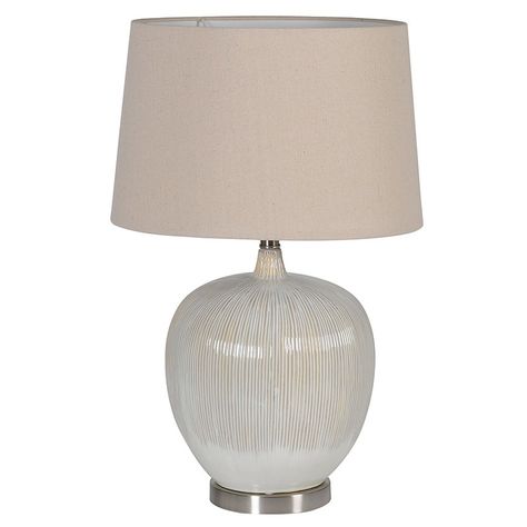 Coach House - UTL058 Cream Table Lamps, Cream Table, Round Table Lamp, Lamp Ceramic, Amber Candle, Table Lamp Shade, Beige Ceramic, Large Table Lamps, Crystal Table Lamps