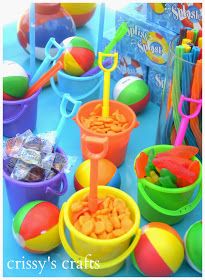 Party Ideas Summer, Beach Ball Party, Pool Party Ideas, Pool Party Summer, Pool Party Food, Pool Party Kids, Splash Party, Spongebob Birthday Party, Serving Ideas