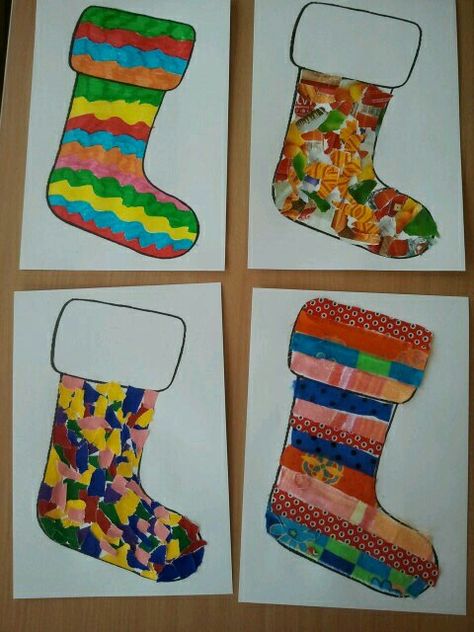 Sok versieren Winter Crafts For Toddlers, Winter Activities Preschool, Thema Winter, Preschool Christmas Crafts, Classroom Art Projects, Christmas Arts And Crafts, Christmas Paper Crafts, Preschool Christmas, Creative Activities For Kids