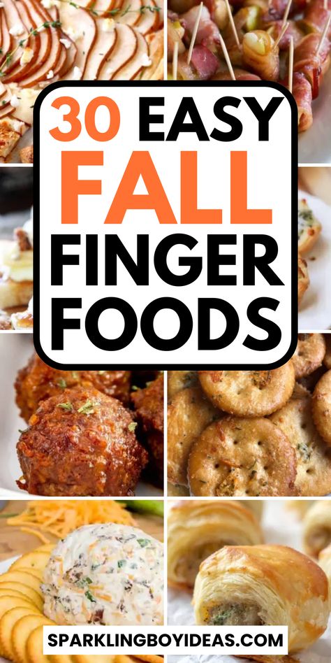 Fall Finger Foods, Fall Appetizers Easy, Fall Party Food, Bite Size Food, Fall Appetizers, Fall Snacks, Appetizers Easy Finger Food, Finger Foods Easy, Potluck Dishes