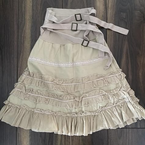 Look what I just found on Depop 🙌 https://depop.app.link/WvV4TBw6Qzb Skirt With Buckle, Alternative Aesthetic, Rare Fashion, Beige Skirt, Mode Inspo, Harajuku Fashion, Dream Clothes, Upcycle Clothes, Modern Fashion