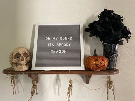 Halloween Memo Board Quotes, Spooky Message Board, Spooky Season Letter Board, Cute Halloween Letter Board Quotes, Halloween Felt Board Quotes, October Letter Board Ideas, Halloween Word Board, November Letter Board, Halloween Letter Board Quotes