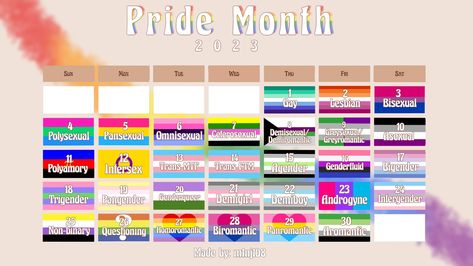 Month Calendar 2023, Pride Month Calendar, Pride Month 2023, Calendar June, Happy Pride Month, Pride Day, Calendar 2023, Month Calendar, Human Decency