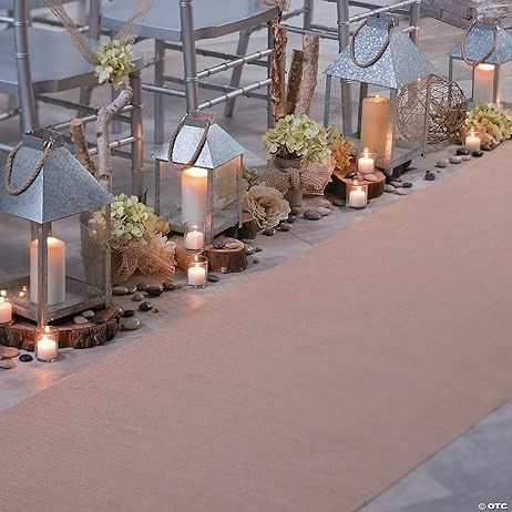 Amazon.com: Fun Express: Wedding Burlap Aisle Runner Wedding, Burlap Aisle Runner, Beach Wedding Decorations Reception, Aisle Decorations, Diy Centerpiece, Wedding Runner, Rustic Wedding Backdrops, Aisle Runner Wedding, Rustic Wedding Diy