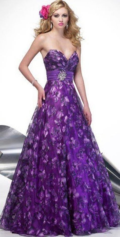 Purple 2011 Prom Dresses, Purple Prom, High Fashion Dresses, Violet Dresses, Purple Prom Dress, Evening Dress Floor Length, Organza Dress, Dresses Style, Mauve Dress