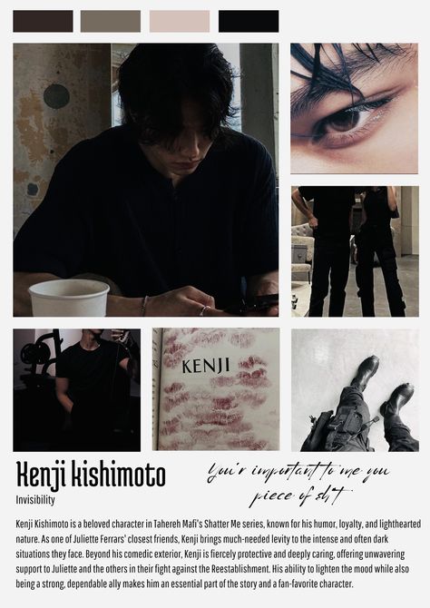 Kenji Kishimoto Fan Cast, Kenji Kishimoto Fanart Shatter Me, Kenji Quotes, Kenji Kishimoto Aesthetic, Kenji Fanart, Kenji Shatter Me, Kenji Kishimoto Fanart, Kenji And Nazeera, Kenji Kishimoto