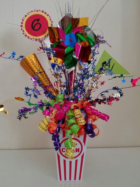 Carnival Theme Party Centerpieces, Carnival Theme Centerpieces Diy, Diy Carnival Centerpieces, Carnival Table Decorations, Carnival Table Decorations Centerpieces, Carnival Table Centerpieces, Carnival Theme Table Set Up, Circus Centerpieces Ideas, Carnival Centerpiece Ideas