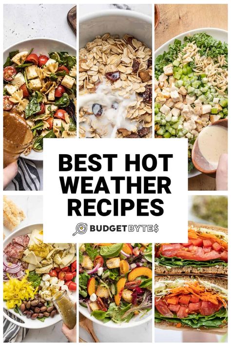 Best Hot Weather Recipes No Cook Recipes, Hot Weather Meals, Cottage Cheese Breakfast Bowl, Recipes Budget, Cottage Cheese Breakfast, Broccoli Cheddar Chicken, Wellness Magazine, Chicken Salad With Apples, Easy Egg Salad