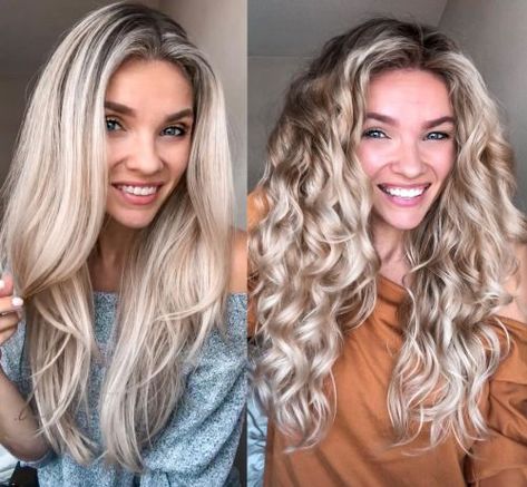 5-Step Test to See if Your Frizzy Hair Can Be Wavy or Curly Curly Vs Straight Hair, Brown Hair Going Grey, Mixing Hair Color, Frizzy Wavy Hair, Brown Hair With Lowlights, Hair Test, Color Rubio, Bleaching Your Hair, Hair Curling Tips