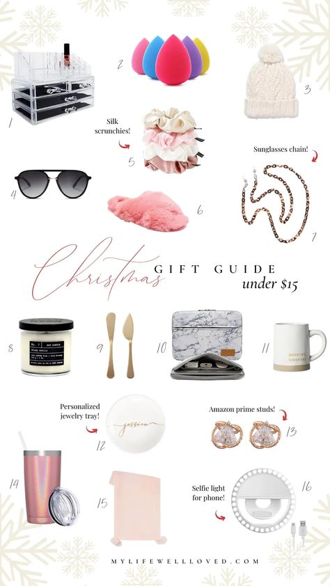 Visit here to check out Quick & Easy Gift Ideas Under $15 on My Life Well Loved! If you are looking for inexpensive Christmas gift ideas then this is the blog post for you! Get inspired to try out these fun gifts for women. You will love these stocking stuffer ideas this blog post has to offer as well. Be sure to try out these versatile holiday gifts and easy stocking stuffers. There is nothing better than presents for Christmas. #gifts #presents #Christmas Quick Gift Ideas, Easy Gift Ideas, Mom Essentials, Expensive Beauty Products, Mom Beauty, Inexpensive Christmas Gifts, Inexpensive Christmas, Christmas Festivities, Presents Christmas