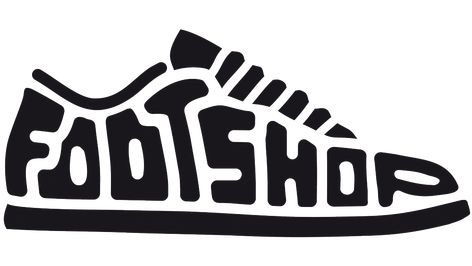 Foot Shop logo Run Club Logo, Shoe Logo Ideas, Shoe Logo Design, Restroom Signage, Type As Image, Fire Pattern, Shoe Advertising, Run Shirt, Clown Shoes